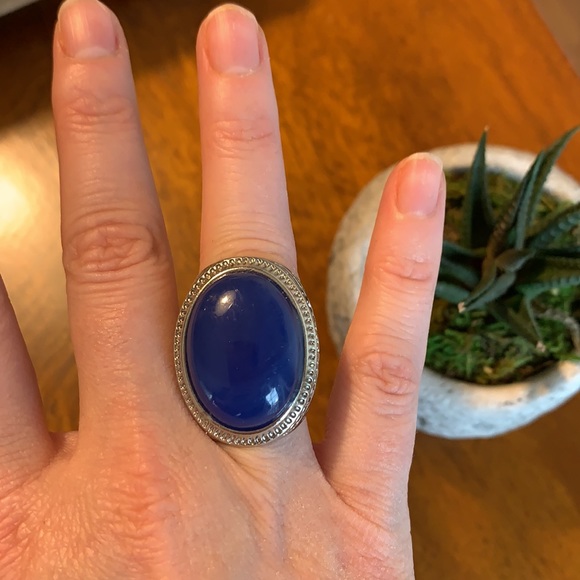 Blue statement ring ✨ - Picture 3 of 5